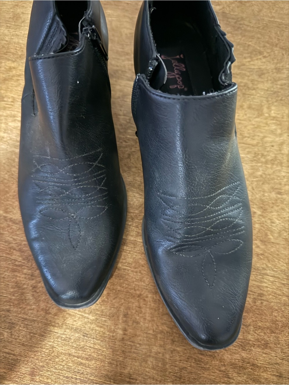 Women’s Black Leather Ankle Boots - Classic Stitch Detail